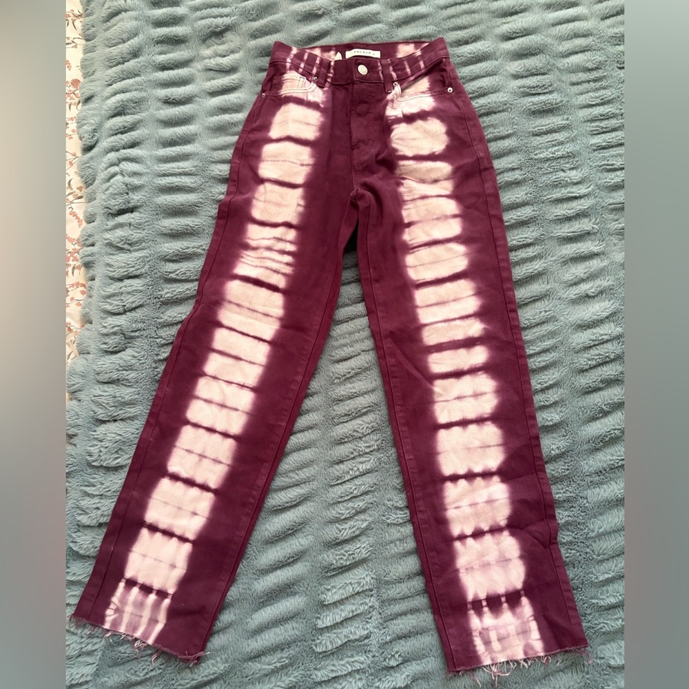 Brand new PacSun Purple and White High rise straight Jeans, size 22